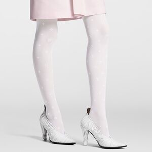 Louis Vuitton white takeover tights